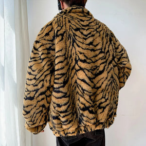 Faux Fur Tiger Jacket Korean Style Tiger-Universe