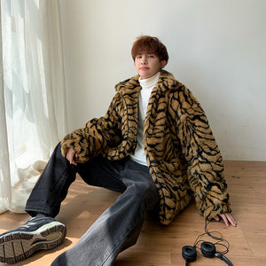 Faux Fur Tiger Jacket Korean Style Tiger-Universe