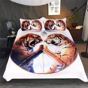 3d White Tiger Bedding Tiger-Universe
