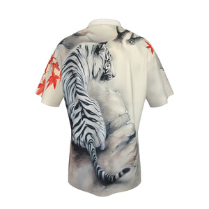 Tiger Print Shirt Men