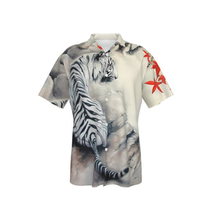 Tiger Print Shirt Men
