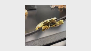 ANTIQUE GOLDEN TIGER BELT