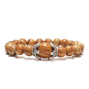 ANTIQUE CROWN TIGER EYE BRACELET