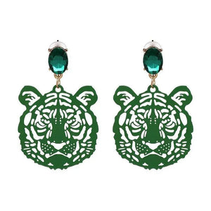 ANTIQUE TIGER EARRINGS