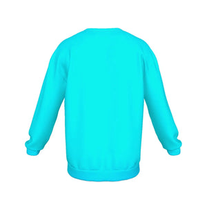 All-Over Print Blue Men's Tiger Sweatshirt Tiger-Universe