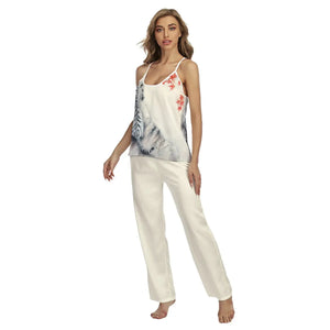 All-Over Print Women's Cami Pajamas Sets Tiger-Universe