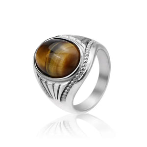 Antique Tiger Eye Roman Ring Tiger-Universe