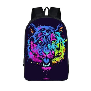 BIG TIGER HEAD BACKPACK ARTSY Tiger-Universe