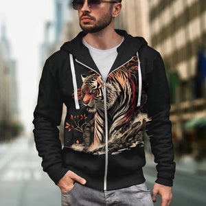 BLACK TIGER HOODIE BLOODTHIRSTY MADNESS Tiger-Universe