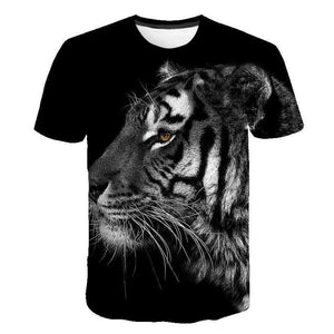 BLACK TIGER T-SHIRT AMBER LOOK Tiger-Universe