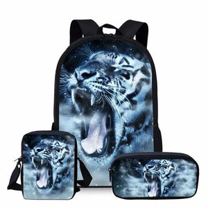 BUNDLE: ROARING WHITE TIGER BACKPACK Tiger-Universe