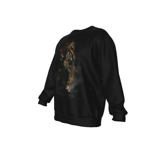Black Sweatshirt with Tiger Tiger-Universe
