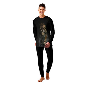Black Tiger Pajamas for Men Tiger-Universe