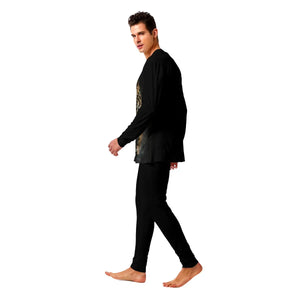 Black Tiger Pajamas for Men Tiger-Universe