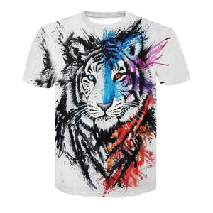 COLORED TIGER HEAD T-SHIRT Tiger-Universe