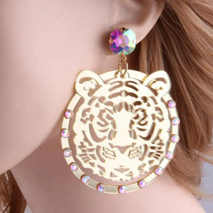 COLORFUL TIGER EARRINGS