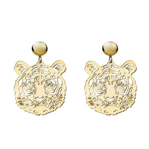 CUTE TIGER FACE EARRINGS