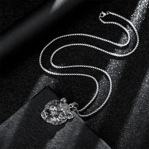 FURIOUS TITANIUM HEAD TIGER NECKLACE