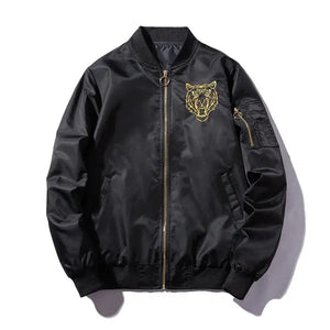 GOLDEN EMBROIDERED TIGER BOMBER JACKET Tiger-Universe