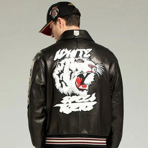 LEATHER TIGER JACKET Tiger-Universe