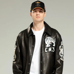 LEATHER TIGER JACKET Tiger-Universe