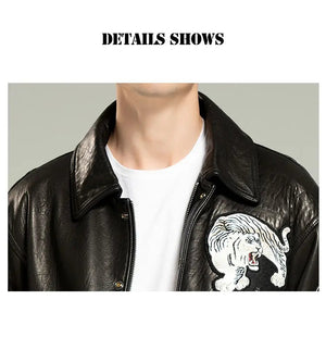 LEATHER TIGER JACKET Tiger-Universe