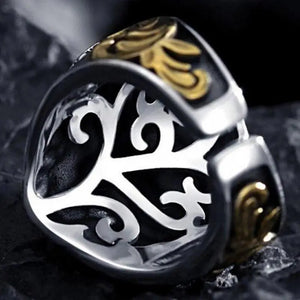 LEGENDARY TIGER FACE RING SILVER