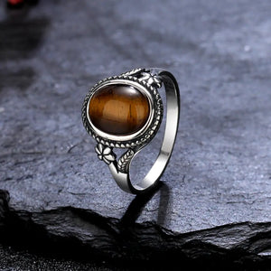 Ladies Tiger Eye Ring Tiger-Universe