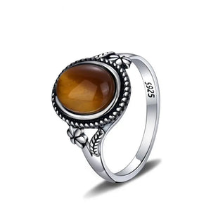 Ladies Tiger Eye Ring Tiger-Universe