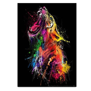 MODERN ART TIGER PAINTING Tiger-Universe