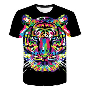 MULTICOLORED TIGER T-SHIRT