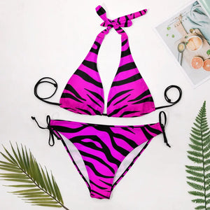 Pink Tiger Bikini V-Neck Tiger-Universe