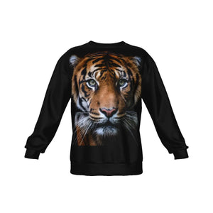 Realistic Tiger Print Sweatshirt Tiger-Universe