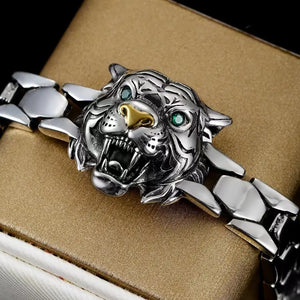 S925 Silver Tiger Bracelet Tiger-Universe