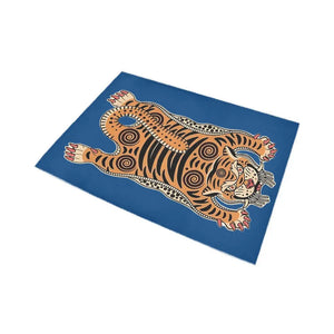TIBETAN TIGER RUG BLUE Tiger-Universe
