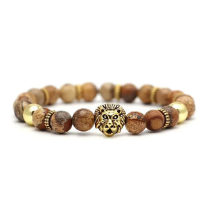 TIGER EYE BRACELET EFFIGY LION