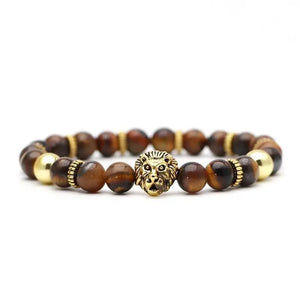 TIGER EYE BRACELET EFFIGY LION