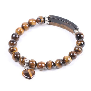 TIGER EYE BRACELET HEART