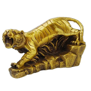 TIGER STATUE HOME DECOR "ON THE BURNING ROCKS" Tiger-Universe
