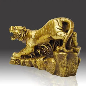 TIGER STATUE HOME DECOR "ON THE BURNING ROCKS" Tiger-Universe