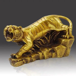 TIGER STATUE HOME DECOR "ON THE BURNING ROCKS" Tiger-Universe