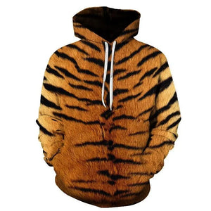 TIGER STRIPE PATTERN HOODIE