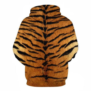 TIGER STRIPE PATTERN HOODIE