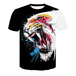 TIGER T-SHIRT 3D PAINTING Tiger-Universe