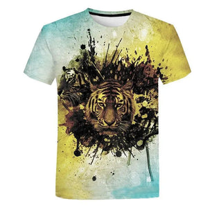TIGER T-SHIRT JUNGLE DESIGN Tiger-Universe