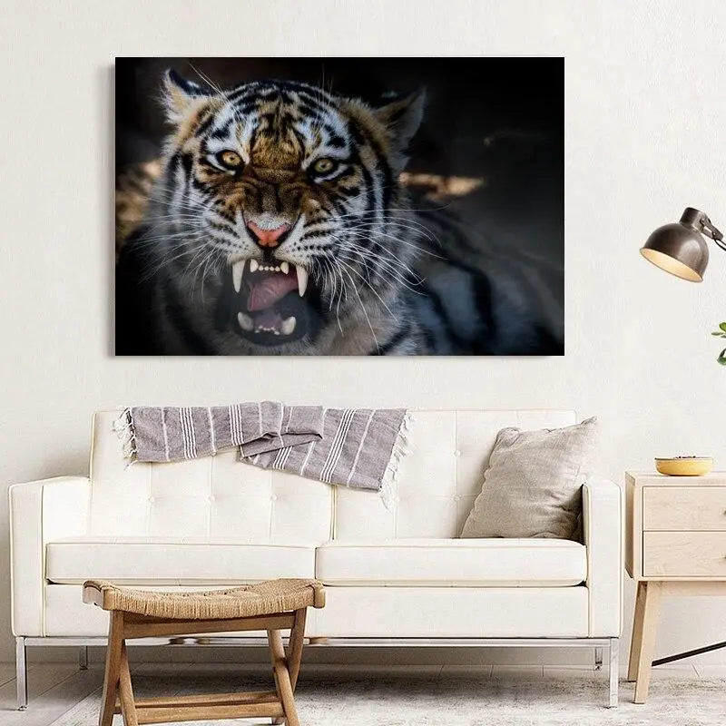 TIGER WALL ART THREATENING Tiger-Universe