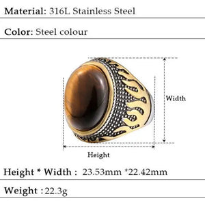 Tiger Eye Ring for Men Tiger-Universe