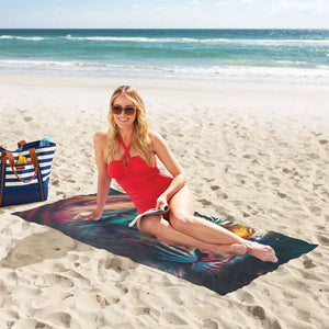 Tiger Print Beach Towel Tiger-Universe