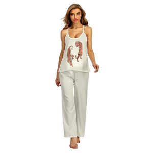 Tiger Print Pajamas Womens Tiger-Universe