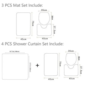 Tiger Shower Curtain Set Tiger-Universe
